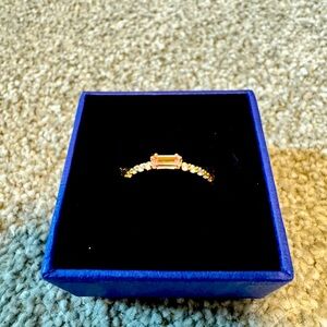 Swarovski Rose Gold ring. Size 58 (US 8)